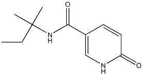 N-(2-methylbutan-2-yl)-6-oxo-1,6-dihydropyridine-3-carboxamide,,结构式
