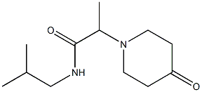 N-(2-methylpropyl)-2-(4-oxopiperidin-1-yl)propanamide Struktur