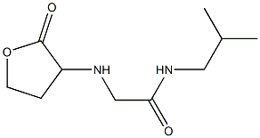 N-(2-methylpropyl)-2-[(2-oxooxolan-3-yl)amino]acetamide Structure