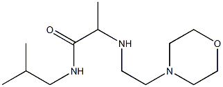 N-(2-methylpropyl)-2-{[2-(morpholin-4-yl)ethyl]amino}propanamide,,结构式