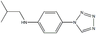N-(2-methylpropyl)-4-(1H-1,2,3,4-tetrazol-1-yl)aniline,,结构式