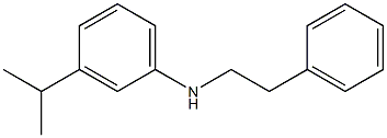 N-(2-phenylethyl)-3-(propan-2-yl)aniline Structure