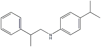 N-(2-phenylpropyl)-4-(propan-2-yl)aniline Structure