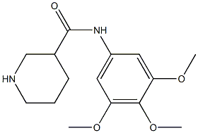 N-(3,4,5-trimethoxyphenyl)piperidine-3-carboxamide 化学構造式