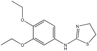 N-(3,4-diethoxyphenyl)-4,5-dihydro-1,3-thiazol-2-amine 化学構造式