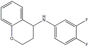 N-(3,4-difluorophenyl)-3,4-dihydro-2H-1-benzopyran-4-amine Struktur