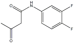 N-(3,4-difluorophenyl)-3-oxobutanamide Struktur
