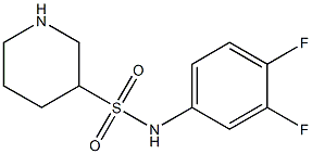 N-(3,4-difluorophenyl)piperidine-3-sulfonamide Struktur