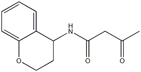 N-(3,4-dihydro-2H-1-benzopyran-4-yl)-3-oxobutanamide Struktur