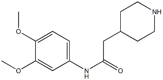 N-(3,4-dimethoxyphenyl)-2-piperidin-4-ylacetamide