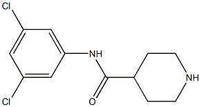 N-(3,5-dichlorophenyl)piperidine-4-carboxamide,,结构式