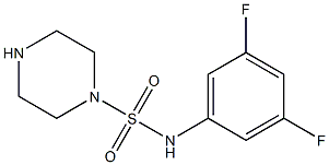 N-(3,5-difluorophenyl)piperazine-1-sulfonamide Struktur