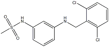 N-(3-{[(2,6-dichlorophenyl)methyl]amino}phenyl)methanesulfonamide Struktur