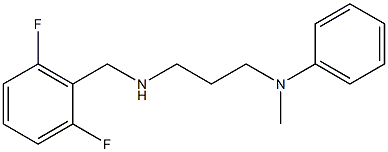 N-(3-{[(2,6-difluorophenyl)methyl]amino}propyl)-N-methylaniline 结构式
