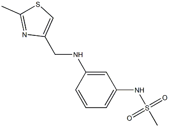  N-(3-{[(2-methyl-1,3-thiazol-4-yl)methyl]amino}phenyl)methanesulfonamide