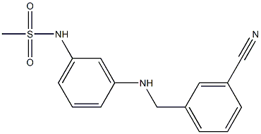 N-(3-{[(3-cyanophenyl)methyl]amino}phenyl)methanesulfonamide Struktur