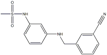 N-(3-{[(3-cyanophenyl)methyl]amino}phenyl)methanesulfonamide Structure