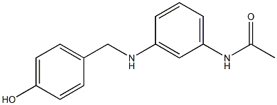 N-(3-{[(4-hydroxyphenyl)methyl]amino}phenyl)acetamide Structure