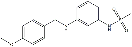 N-(3-{[(4-methoxyphenyl)methyl]amino}phenyl)methanesulfonamide Structure