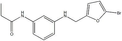 N-(3-{[(5-bromofuran-2-yl)methyl]amino}phenyl)propanamide Structure