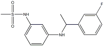 N-(3-{[1-(3-fluorophenyl)ethyl]amino}phenyl)methanesulfonamide Structure