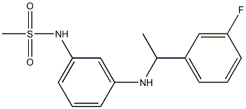 N-(3-{[1-(3-fluorophenyl)ethyl]amino}phenyl)methanesulfonamide