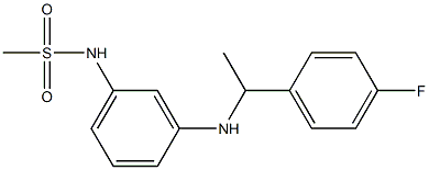 N-(3-{[1-(4-fluorophenyl)ethyl]amino}phenyl)methanesulfonamide Structure