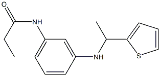 N-(3-{[1-(thiophen-2-yl)ethyl]amino}phenyl)propanamide