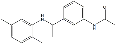 N-(3-{1-[(2,5-dimethylphenyl)amino]ethyl}phenyl)acetamide