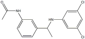 N-(3-{1-[(3,5-dichlorophenyl)amino]ethyl}phenyl)acetamide 结构式