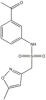 N-(3-acetylphenyl)-1-(5-methyl-1,2-oxazol-3-yl)methanesulfonamide