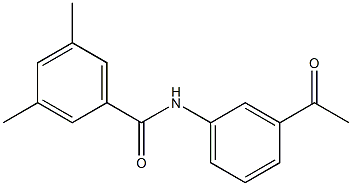 N-(3-acetylphenyl)-3,5-dimethylbenzamide Struktur