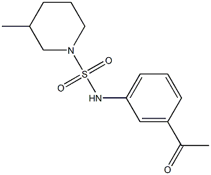 N-(3-acetylphenyl)-3-methylpiperidine-1-sulfonamide|