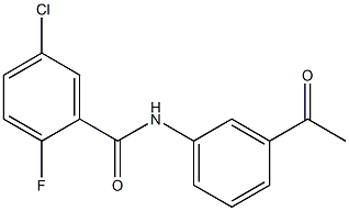 N-(3-acetylphenyl)-5-chloro-2-fluorobenzamide Structure