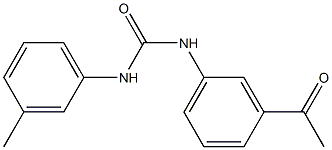 N-(3-acetylphenyl)-N'-(3-methylphenyl)urea,,结构式