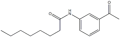 N-(3-acetylphenyl)octanamide,,结构式