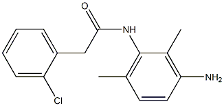 N-(3-amino-2,6-dimethylphenyl)-2-(2-chlorophenyl)acetamide,,结构式