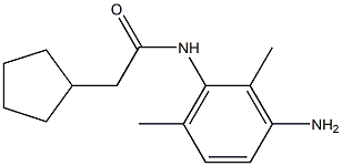 N-(3-amino-2,6-dimethylphenyl)-2-cyclopentylacetamide Struktur