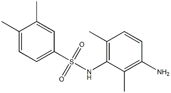 N-(3-amino-2,6-dimethylphenyl)-3,4-dimethylbenzene-1-sulfonamide Struktur
