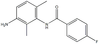 N-(3-amino-2,6-dimethylphenyl)-4-fluorobenzamide Struktur