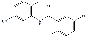 N-(3-amino-2,6-dimethylphenyl)-5-bromo-2-fluorobenzamide Struktur