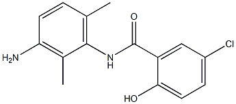 N-(3-amino-2,6-dimethylphenyl)-5-chloro-2-hydroxybenzamide Struktur