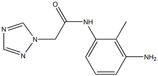 N-(3-amino-2-methylphenyl)-2-(1H-1,2,4-triazol-1-yl)acetamide 结构式