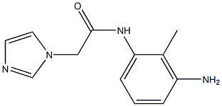 N-(3-amino-2-methylphenyl)-2-(1H-imidazol-1-yl)acetamide Struktur
