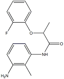 N-(3-amino-2-methylphenyl)-2-(2-fluorophenoxy)propanamide 化学構造式