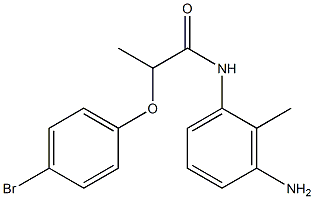 N-(3-amino-2-methylphenyl)-2-(4-bromophenoxy)propanamide Struktur