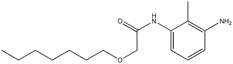 N-(3-amino-2-methylphenyl)-2-(heptyloxy)acetamide Structure