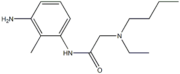 N-(3-amino-2-methylphenyl)-2-[butyl(ethyl)amino]acetamide,,结构式