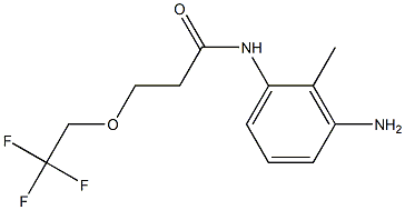 N-(3-amino-2-methylphenyl)-3-(2,2,2-trifluoroethoxy)propanamide Structure
