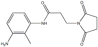 N-(3-amino-2-methylphenyl)-3-(2,5-dioxopyrrolidin-1-yl)propanamide Struktur